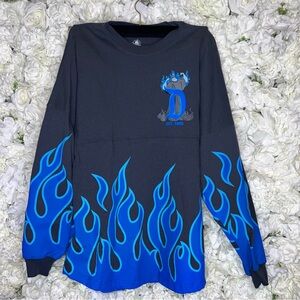 Disney Disneyland Resort Spirit Jersey Hercules Hades Fire Gray Blue